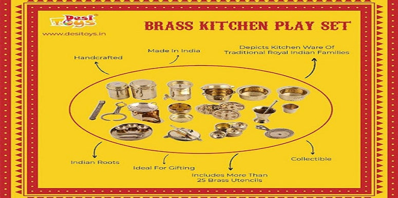 Most loved Traditional Indian Kitchen Pretend Play Set