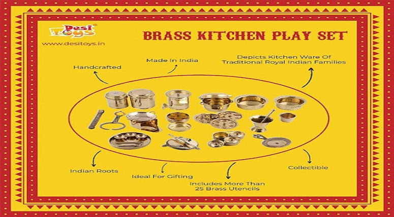 Most loved Traditional Indian Kitchen Pretend Play Set