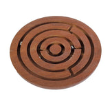 (Pack of 10) Bada Bhool Bhulaiyaa | Wooden Swirl Ball in Maze Puzzle Labyrinth | 5 Year+ | Festive Gift For Kids