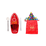 Steam Toy Boat & Marbles Kancha Game Combo | Marbles & Putt Putt Nav TIn Toys | Collectible | Festive Gift For Kids