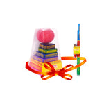 Seven Stones/Lagori Game & Gilli Danda Combo | Pittu & Viti Dandu Wooden Toys | 8 Years + |  Festival Gift Pack For Kids