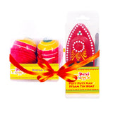 Steam Toy Boat & Spinning Tops/Lattu PO2 Combo | Wooden Bhawra & Putt Putt Tin Boat Toys | Festive Gift For Kids