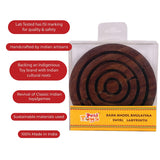 (Pack of 10) Bada Bhool Bhulaiyaa | Wooden Swirl Ball in Maze Puzzle Labyrinth | 5 Year+ | Festive Gift For Kids