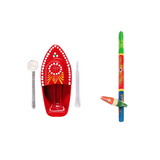 Steam Toy Boat & Gilli Danda Combo | Wooden & Tin Toy | Collectible | Festival Gift Set For Kids