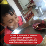 Steam Toy Boat & Marbles Kancha Game Combo | Marbles & Putt Putt Nav TIn Toys | Collectible | Festive Gift For Kids