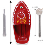 Steam Toy Boat With Spinning & Windup Tops Pack of 2 (Combo) | Wooden & TIn Toys | Collectible | Festive Gift For Kids