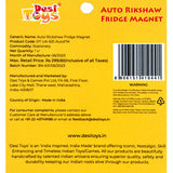 Auto Rickshaw Fridge Magnet |Made in MDF|3 x 2.5 inches size| Indian Inspired Design |Souvenir| Ideal for gifting