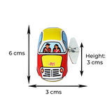 Classic & Iconic Vintage Tin Metal Toys (Pack of 4) Steam toy Tin Boat, Tin Clicker,Tin Finger Spinning Top & Vintage Metal Windup up Car | Return Gift Option | Festive Gift For Kids
