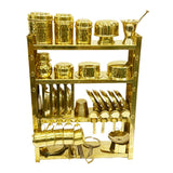 Royal Kitchen Set Gift Pack | Brass Pretend Play Kitchen Set | Collectible Pretend Playset or Return Gift | Festive Gift