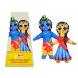 Krishna Doll Gifts Radha Krishna Dolls Pack Of 2 | Plush Cotton Soft Toys | Collectible Return Gift | Festive Gift for Kids