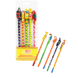 Handpainted Pencils Set of 5 | Wooden Rangeen Kalam | Collectible | Festive Gift For Kids