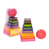 Lagori Game Set | Seven Stones Wooden Pittu Game | 8+ Years | Ideal Return Gift Pack For Kids