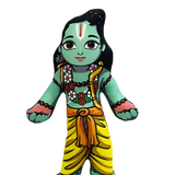 (Pack of 2) Lord Ram Sita Plush | Cotton Dolls Soft Toys | Collectible Play Set | Festival Gift | Ideal Return Gift Pack For Kids