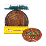 Brainvita Marble Game | Wooden Buddhijaal Solitaire Board Game |  8 Years + | Best For Kids Gifting