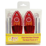 Boat Pack of 2 Putt Putt Nav Steam Boat | Tin Toy Boat | Collectible Toys | Festive Gift For Kids