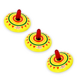 (Set of 3) Tin Spinning Tops | Spinner Tin Toy | 4+ Years | Festival Gift | Ideal Return Gift Pack For Kids