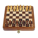 Handcrafted Foldable Magnetic Chess Board Set For Kids & Adults | Buddhibal Wooden Satranj 7 inches | 6 Years +