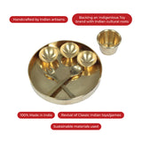 Miniature Plate | Brass Thali | Collectible Pretend Play Set