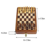 Handcrafted Foldable Magnetic Chess Board Set For Kids & Adults | Buddhibal Wooden Satranj 7 inches | 6 Years +