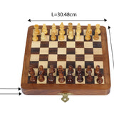 Handcrafted Foldable Magnetic Chess Board Set For Kids | Buddhibal Wooden Satranj 12 inches | 6 Years +