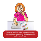 Handpainted Pencils Set of 5 | Wooden Rangeen Kalam | Collectible | Festive Gift For Kids