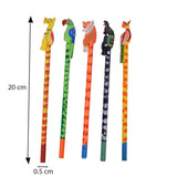 Handpainted Pencils Set of 5 | Wooden Rangeen Kalam | Collectible | Festive Gift For Kids