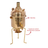 Brass Miniature Water Heater/Pital Bamba pretend play set, Collectible