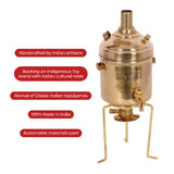 Brass Miniature Water Heater/Pital Bamba pretend play set, Collectible