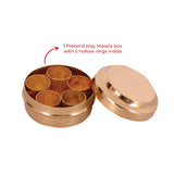 Miniature Pretend Play Set Masala Box | Brass | Collectible