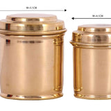 (Pack of 2) Miniature Ubhe Dabbe | Brass Toys | Collectible Pretend Playset