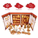 Premium Brass Miniature Pretend play Kitchen set | Brass Toys | Collectible