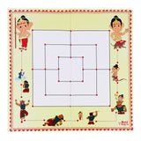 2 in 1 Strategy Board game of Nine Men Morris and Pachisi