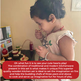 Khel Pani | Wooden Cooking Set Kitchen Set for Kids | 3 Year +