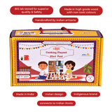 Khel Pani | Wooden Cooking Set Kitchen Set for Kids | 3 Year +