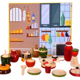 Khel Pani | Wooden Cooking Set Kitchen Set for Kids | 3 Year +