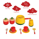 Wooden Indian Tea Kitchen set for Kids / Desi Garam Chai Playset