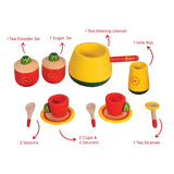 Wooden Indian Tea Kitchen set for Kids / Desi Garam Chai Playset