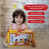 Wooden Indian Tea Kitchen set for Kids / Desi Garam Chai Playset
