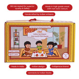 Wooden Indian Tea Kitchen set for Kids / Desi Garam Chai Playset