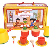Wooden Indian Tea Kitchen set for Kids / Desi Garam Chai Playset