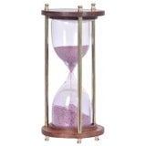 Handcrafted Wooden and Glass Sand Timer / Hour Glass Sand Clock