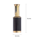 Handcrafted Brass, Wood & Leather Telescope in Wooden Box