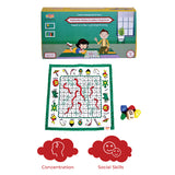 Dashavatar Snakes & Ladders/Saap Seedi, Classic Strategy Board Game with Canvas Fabric Board, Based on Indian Mythological Story