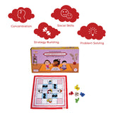 Ramayan Chauka Bara/ Ashta Chamma, Classic Strategy Board Game with Canvas Fabric Board, Based on Indian Mythological Story