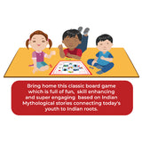 Ramayan Chauka Bara/ Ashta Chamma, Classic Strategy Board Game with Canvas Fabric Board, Based on Indian Mythological Story