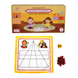 Maa Kali Goats & Tigers/Bagh Bakri | Board Game with Canvas Fabric Board | Based on Indian Mythological Story
