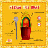 Premium Putt Putt Nav | Tin Steam Toy Boat | Collectible | Best For Kids Gifting Toys