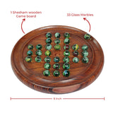 Brainvita Marble Game | Wooden Buddhijaal Solitaire Board Game |  8 Years + | Best For Kids Gifting